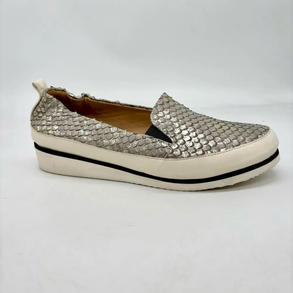 Ron White Nell Metallic Platform Slip On